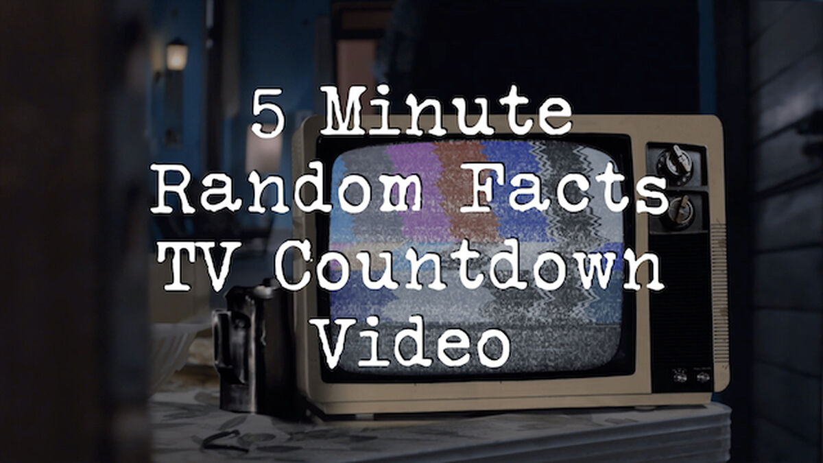 5 Minute Random Facts TV Countdown Video image number null